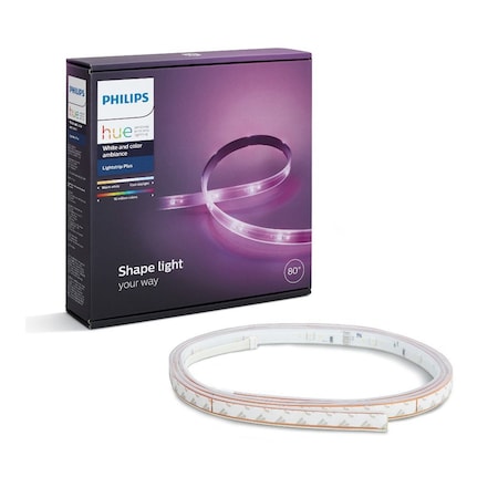 Philips Philips Hue 80 in. L White LED Smart-Enabled Tape Light 1 pk 555334