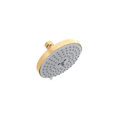 Hansgrohe Raindance S Showerhead 150 3-Jet, 1.75 GPM in Brushed Gold Optic 04800250