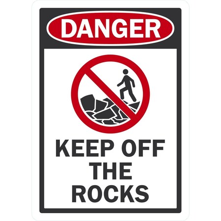 Lyle Keep Off The Rocks, 10x14, Engineer Grade, White G-1069-EG_10x14