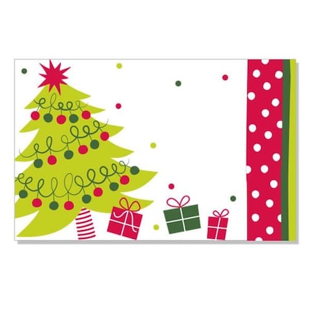 Nashville Wraps Jolly Christmas Tree Enclosure Card, 3.5x2.25, 50PK AC5996