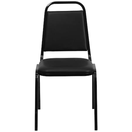 Flash Furniture Hercules Banquet Chair, Black Back, 17-1/2 in W 20-1/4" L 34" H, Vinyl Seat FD-BHF-2-GG