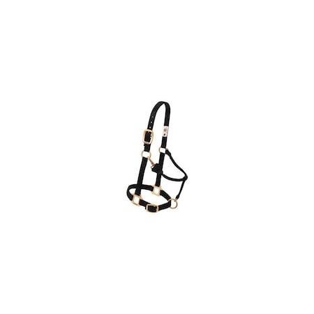Weaver Leather 1" LG BLK Snap Halter 35-7036-BK