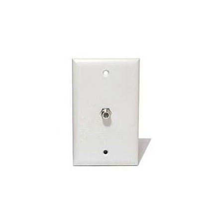 Steren TV Wall Plate 1-F81 White 200-251WH