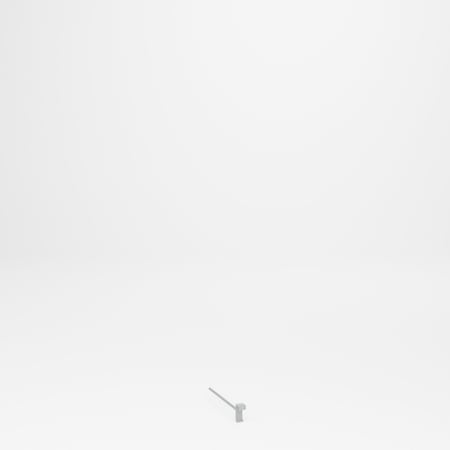 Pucel A-Frame Spin Dle, 5/8 in Diameter, 15 in L, Gray SP-62