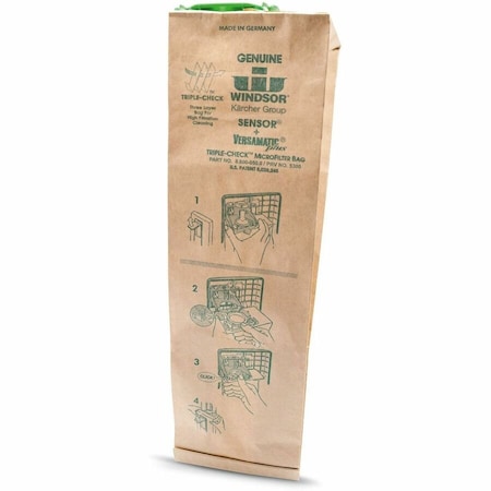 Karcher Vacuum Bag, 3-Ply, Paper, Dry, PK10 8.600-050.0