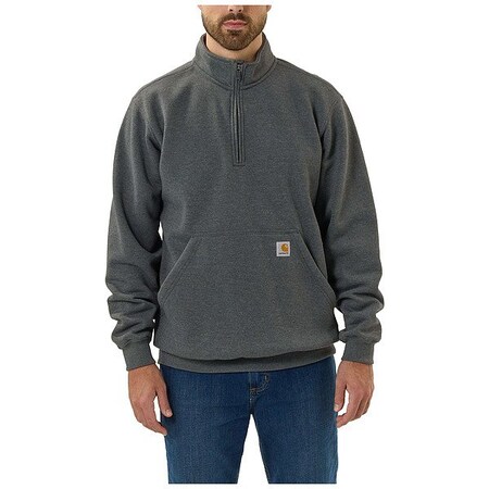 Carhartt Mock Neck Quarter Zip Sweatshirt, 2XL 105294-CRH2XLREG
