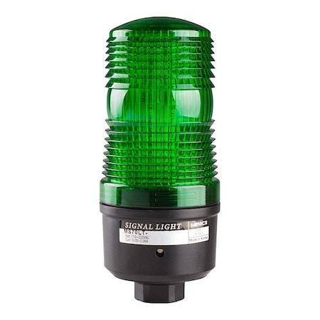 Zoro Select Warning Light, Green, LED, 110 - 220V AC 913VP7