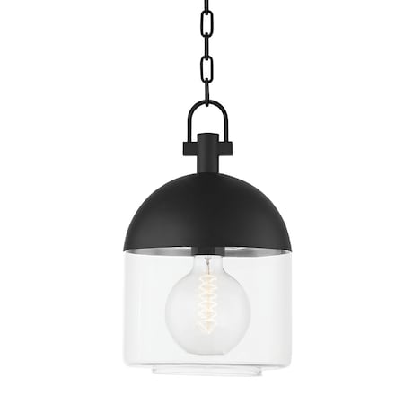 Troy Lighting Zephyr 1 Light Pendant 9.5 In. Textured Black F4510-TBK