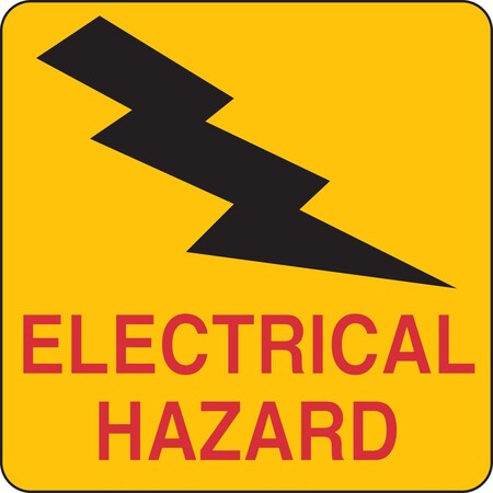 Brady Cone Pictogram Labels, ELECTRICAL HAZARD 77221