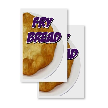 Signmission Fry Bread, Vinyl Decals Only 24 Inch x 36 Inch, Vinyl Decal, 2PK DSB-2436-2PACK-Fry Bread