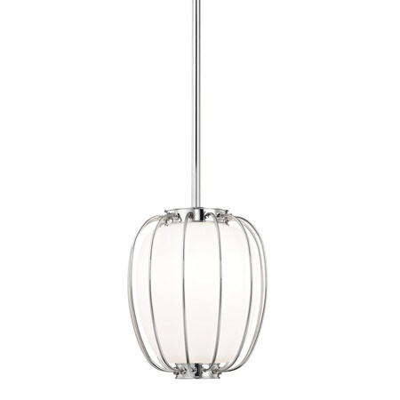 Hudson Valley Lighting Ephron 1 Light Pendant 10.25 In. Polished Nickel 5110-PN