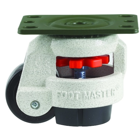 Foot Master Plate Caster, Nylon, 82mm H GD-60-F-NYN-PUS
