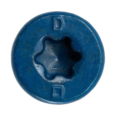 Dewalt Concrete Anchor Screw, 9/64 in Dia., Flat, 1 1/4 in L, Steel Zinc Plated, 100 PK DFM12740S