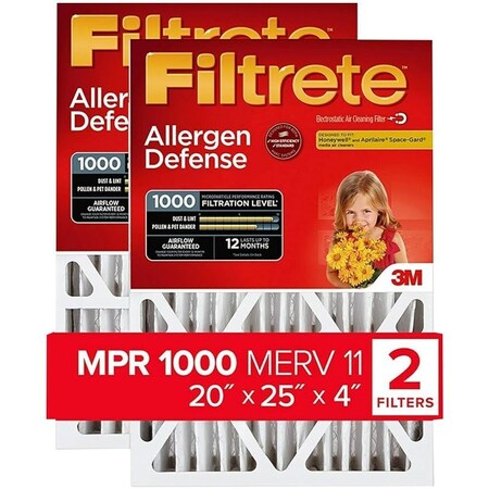 Filtrete AIR FILTER 20X25X4, 2PK NADP03-2PK-1E