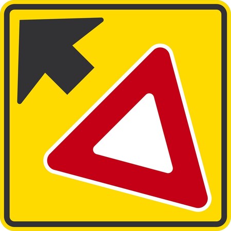 Lyle Yield Ahead (symbol), 36x36, High Intensity Prismatic, Yellow G-16299-HI_36x36