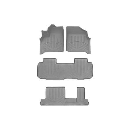 Weathertech Grey, Front and Rear and Rear FloorLiner HP 461228-1-3-4IM