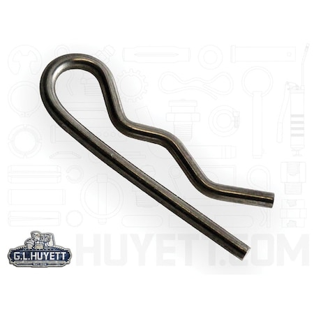 Huyett Bridge Pin, 302/304SS, .054 Wire Dia x .875 L x .140 In Eye Dia x Fits .25 to 3/8 Shft BPS-237