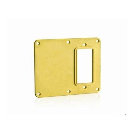 Leviton GFCI/Decora Coverplate Blank Yellow 3241-Y