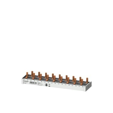 Siemens Compact pin busbar, 10mm2 connection 1p/N 9x compact device, 1 MW Touch 5ST3674-7