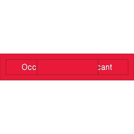 Nmc Vacant Engraved Office Occupancy Sign, EN302R EN302R