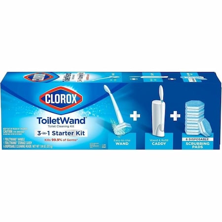 Clorox ToiletWand Disposable Toilet Cleaning System, Blue CLO03191