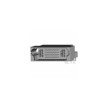Te Connectivity Board Connector, 26 Contact(S), 4 Row(S), Male, Right Angle, Solder Terminal, Black Insulator, Plug 2-6450830-6