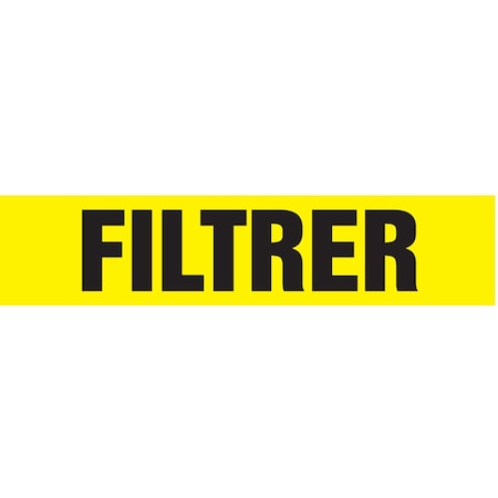 Accuform FRENCH PIPE MARKER FILTRER CRPK317STB