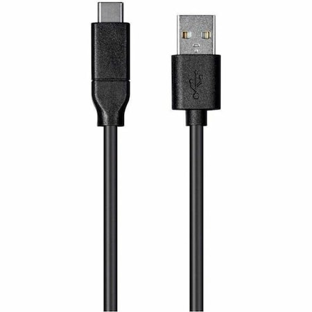 Monoprice ESSENTIALS USB TYPE C TO USB-A 2.0 CABLE - 480MBPS_ 3A_ 26AWG_ BLACK_ 27926
