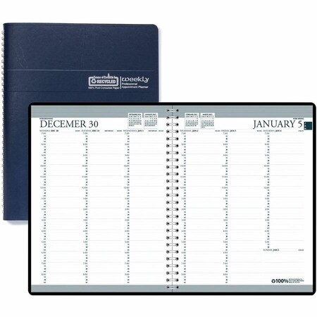 House Of Doolittle Weekly Appointment Planner, 8.5'' x 11'', Blue, 2025 27207