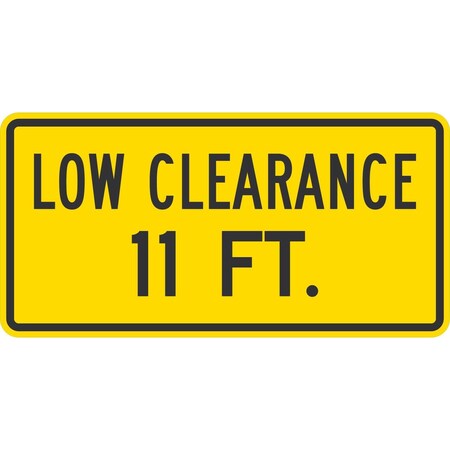 Lyle Low Clearance 11 FT., 36x18, High Intensity Prismatic, Yellow G-15803-HI_36x18