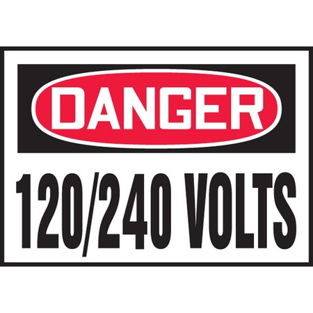 Accuform OSHA DANGER SAFETY LABEL 120240 LELC156XVE