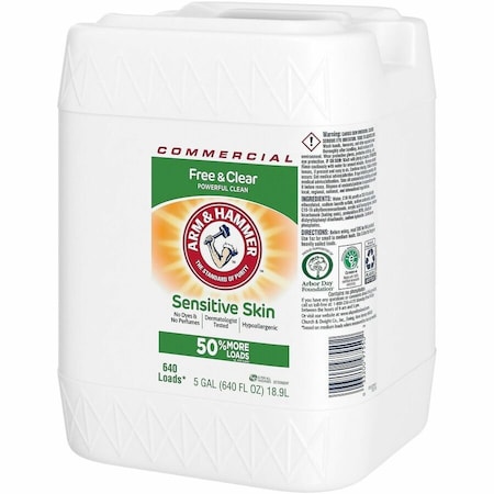 Arm & Hammer High Efficiency Laundry Detergent, Liquid, Unscented, Clear 33200-97550