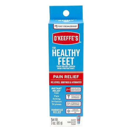Okeeffes Foot Repair Cream, 3 oz, Cream, Pepermint 109049