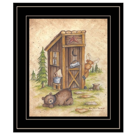 Homeroots Still Waiting 2 Black Framed Print Wall Art 405265