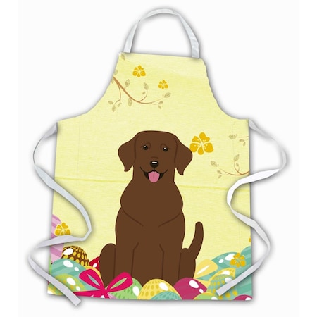Carolines Treasures Easter Eggs Chocolate Labrador Apron BB6056APRON