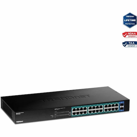 Trendnet 26-PORT GIGABIT POE+ SWITCH 380W TPE-TG262