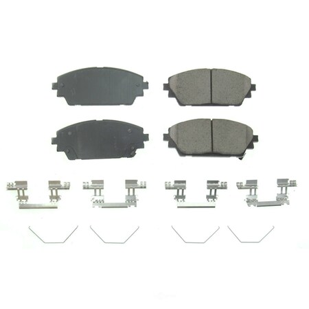 Powerstop Power Stop - Front Z17 Low-Dust Ceramic Brake Pads with Hardware 17-2218