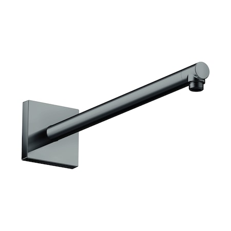 Axor ShowerSolutions Showerarm Square, 15" in Polished Black Chrome 26436331