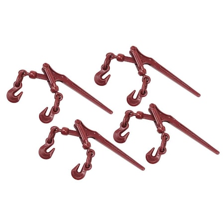 Mytee Products 3/8in - 1/2in Heavy-Duty Lever Load Chain Binder for G70 Chain - 9,200 lbs WLL, 4PK CBLS38x4