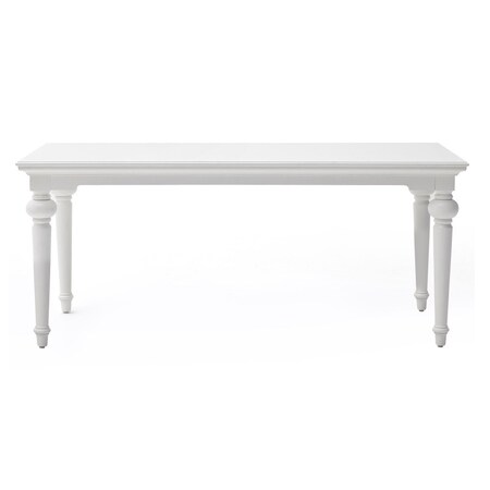 Homeroots 79" White Solid Wood Dining Table 518759