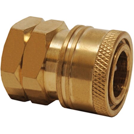 Tool 0.37 in. Female Quick Coupler Socket, Brass TO2815754