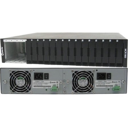 Perle Systems Perle MCR1900-DAC - 19 Slot Chassis for Media Converter and Ethernet Extender Modules 05059954