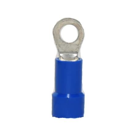 Hillsdale Terminal Ring Terminal, #4 Stud Size, 14 AWG, 600 V, Vinyl Insulated, 1000 PK 50084