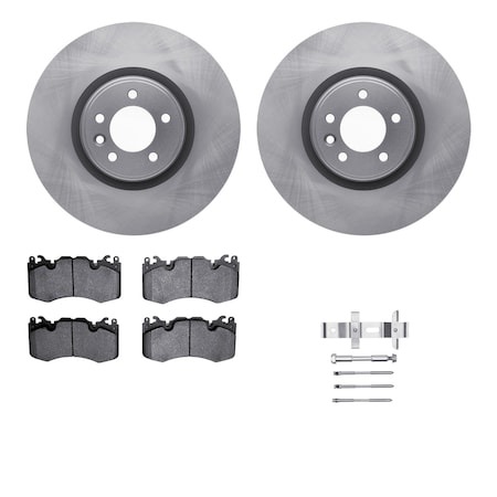Dynamic Friction Co DFC Rotors with EURO 5000 Ceramic Brake Pads includes Hardware 6612-11083