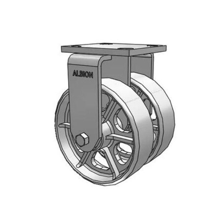 Albion dual-wheel-kingpinless-Caster-2000lb 115CA06201R
