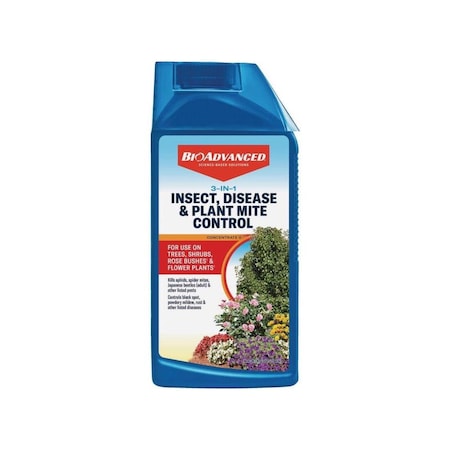 Bioadvanced Insect Disease & Mite Control 3-in-1"sect Disease & Mite Control Concentrate 32 fl. oz. 820065B