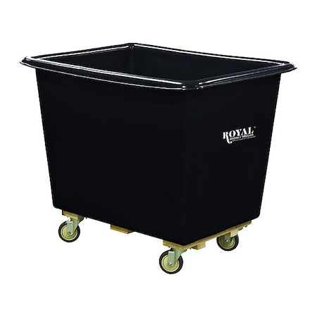 Royal Basket Trucks Cube Truck, Blk, Polyurethane G18-BKX-PTA-4UNN