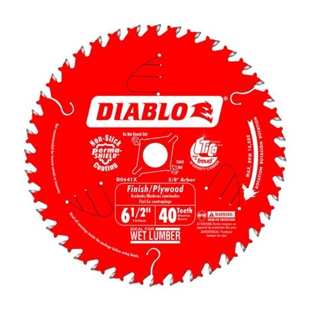 Diablo 612x40T Finish Blade, 10PK D0641A