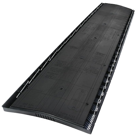 Gaf COBRA Exhaust Vent, 4 ft L, Polypropylene, Black CRV3