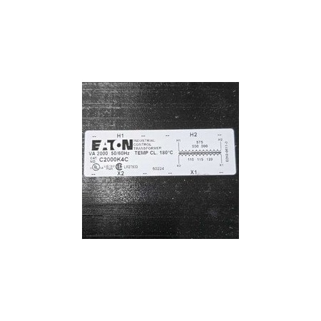 Eaton Industrial Control Transformer (2000 VA, 600V Pri, 120V Sec, MTK Series) C2000K4C